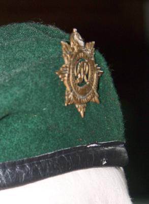 [Thumb - Green Beret with RASC badge.JPG]