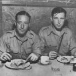 Bill 'Chalky' White (on the right) and u/k - No.2 Commando