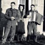 Cpl Albert Reuben 'Don' Donohue, Nancy Hyslop & Wally Reynolds, Lamlash 1940