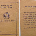 Special Service Prayer booklet of Rfn Maginnis No 12, 6 and 4 Cdos