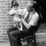 Frank and son, Richard Allum, Aug 1949