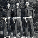 Pte. Norman Carter (right) and others