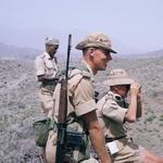 Lt Ian Martin MBE and Maj David Langley MC, 45 Commando RM, Aden Protectorate 1964