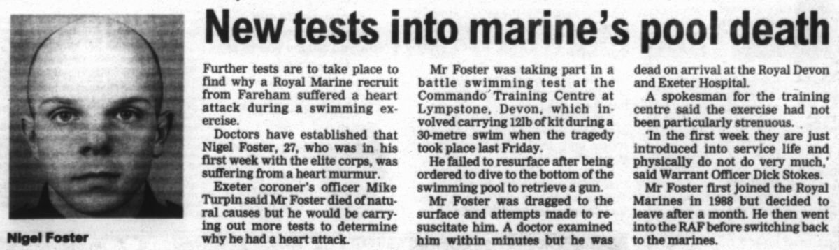 Mne Recruit Nigel Francis Foster