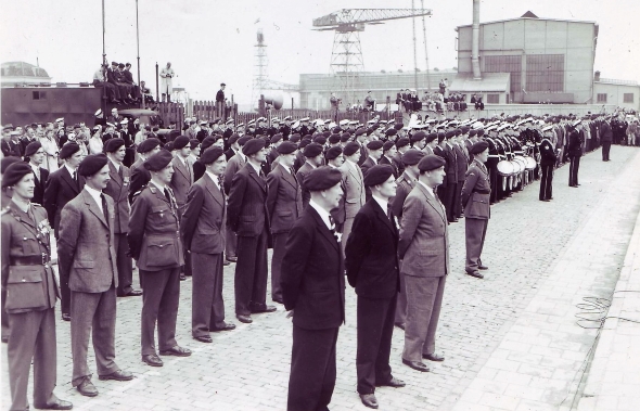 No.4 Commando veterans at Flushing 1952