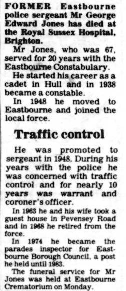 George Edward Jones No.3 Cdo Obituary