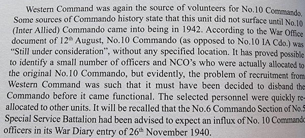 Origins of No.10 Commando