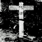 Original grave of LCpl Harden VC