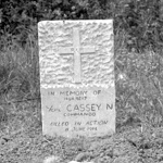 Grave of LCpl Cassey Commando Brigade Sigs.