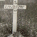 Original grave of LCpl. McNulty 45RM Commando